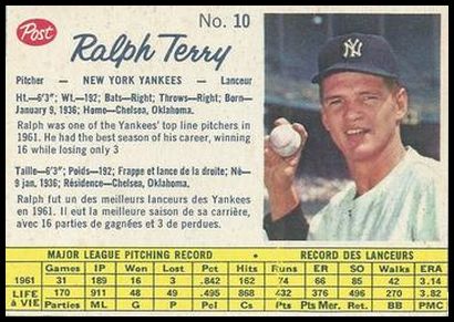 10 Ralph Terry